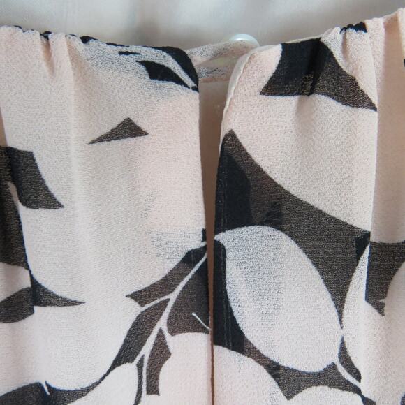 DKNYC Pink Fern Pattern Floral Formal Dress High Neck Midi Pencil Dress Size 8 - Picture 4 of 8